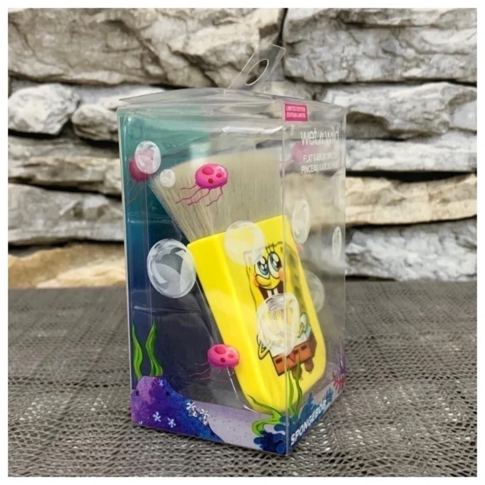 SpongeBob Wet Wild Collab Nautical Nonsense Flat Kabuki Brush Contour Blending